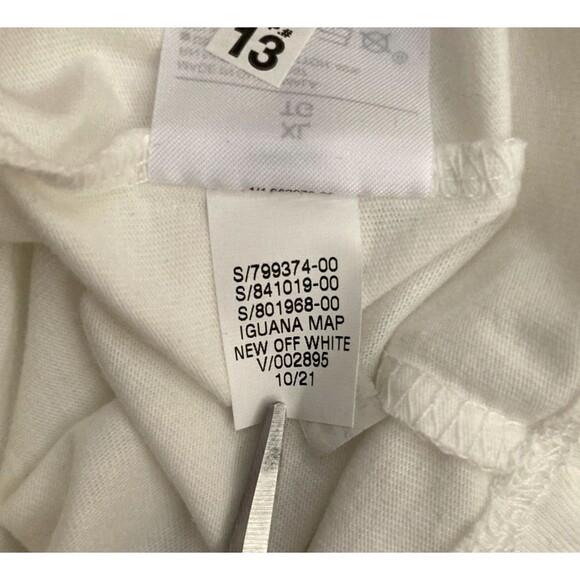 Banana Republic Safari Pocket Tee Mens XL Iguana Map White Logo Lizard Reptile - Picture 8 of 13